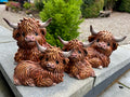 Small Highland Cow Ceramic Ornament